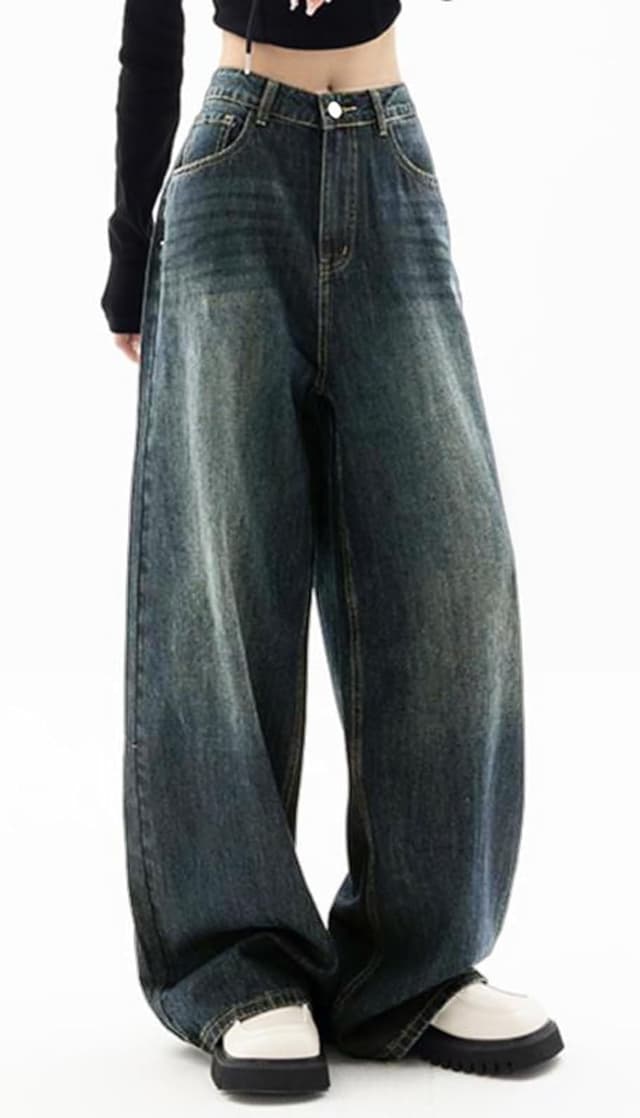 Detalle 2 de EMMIOL Baggy Jeans Wide Leg 90s Style