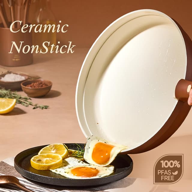 Detalle de CAROTE 22Pc Ceramic Cookware Set 4-qt