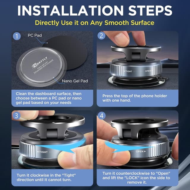 Thumbnail 1 de MSXTTLY 2026 Vmag-S1 magnetic car phone mount