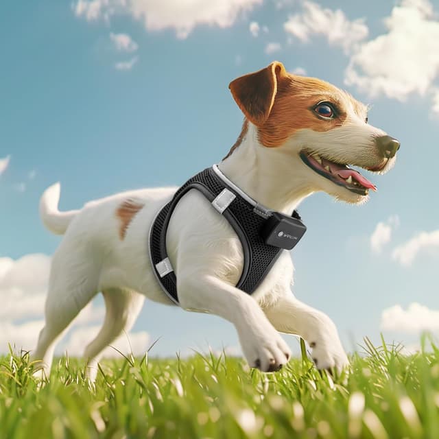 Detalle 2 de PcEoTllar Light Up Dog Harness with Rechargeable LED (Waterproof, Reflective) – Black-S