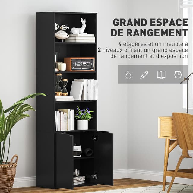 Thumbnail 3 de HOMCOM Bibliothèque à 6 Niveaux 59 x 29 x 180 cm