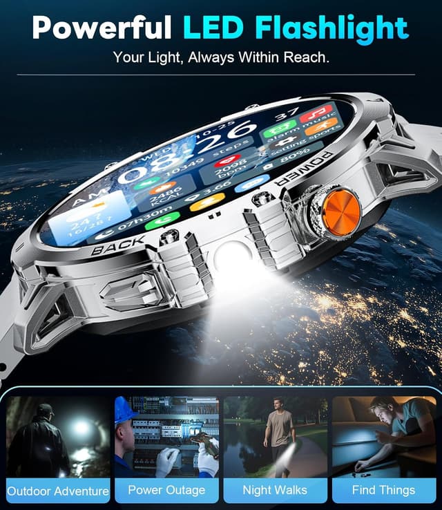 Detalle de LIGEMI Smart Watch 1.85-inch HD