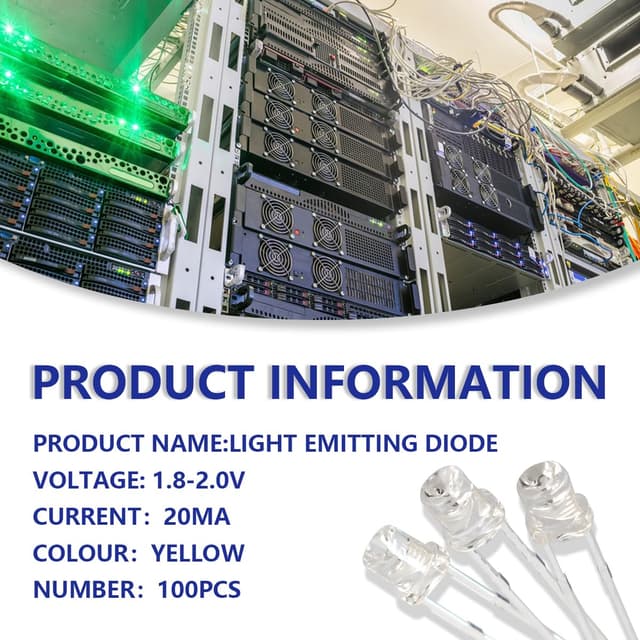 Thumbnail 4 de Innfeeltech 3mm gelbe LED 100er-Pack