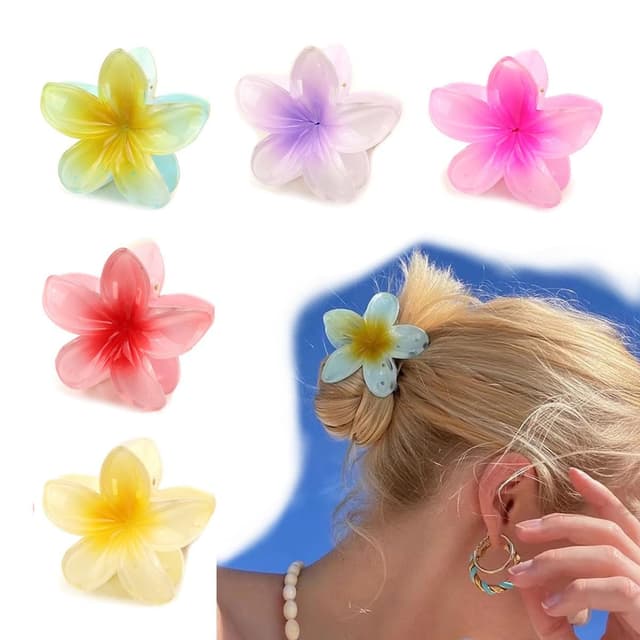 Detalle de DEXYZZY Blumen-Haarspangen 5 Farben