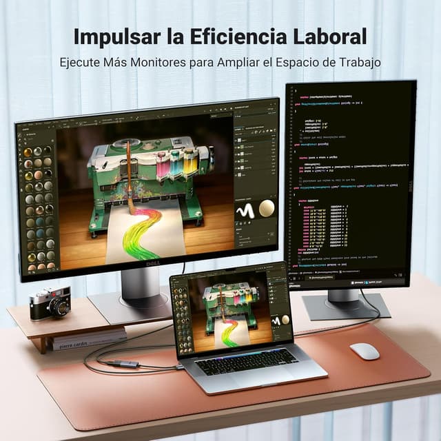 Detalle 2 de UGREEN Adaptador USB C a HDMI 8K 60Hz 🎥 Conexión Perfecta