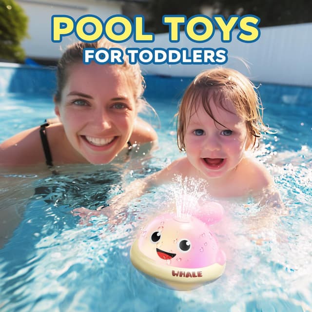 Detalle de Baby Bath Toys Water Whale light up