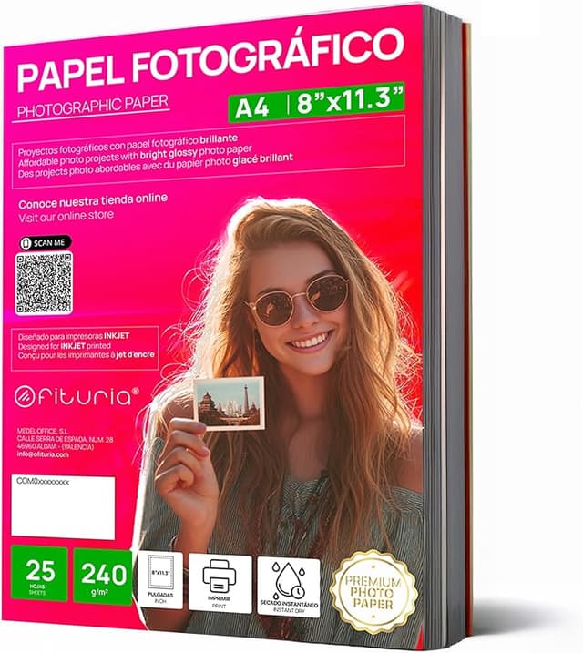 Detalle de OFITURIA Papel Fotográfico A4 240 g/m²