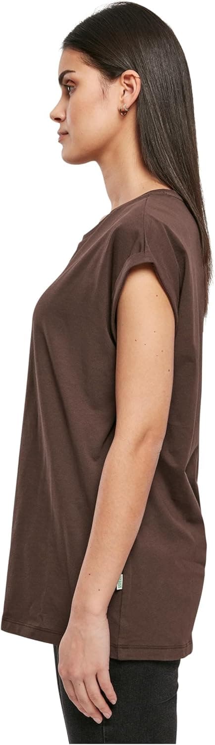 Detalle de Urban Classics T-shirt organique pour femme à manches courtes, noir (taille Large)