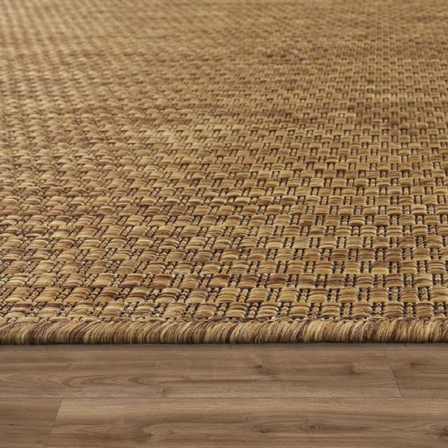 Detalle de Tapis intérieur et extérieur Paco Home 300x400 cm monochrome moucheté café