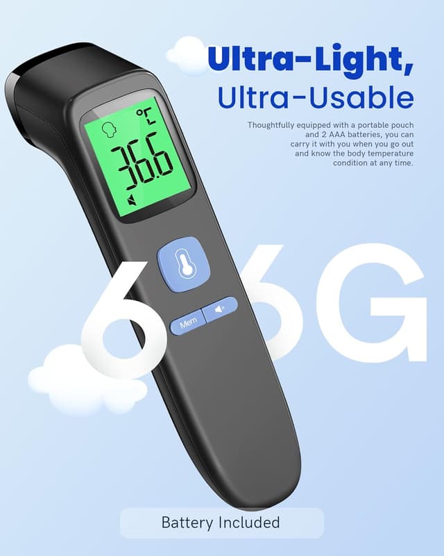 Thumbnail 6 de Forehead thermometer no touch, 1 second