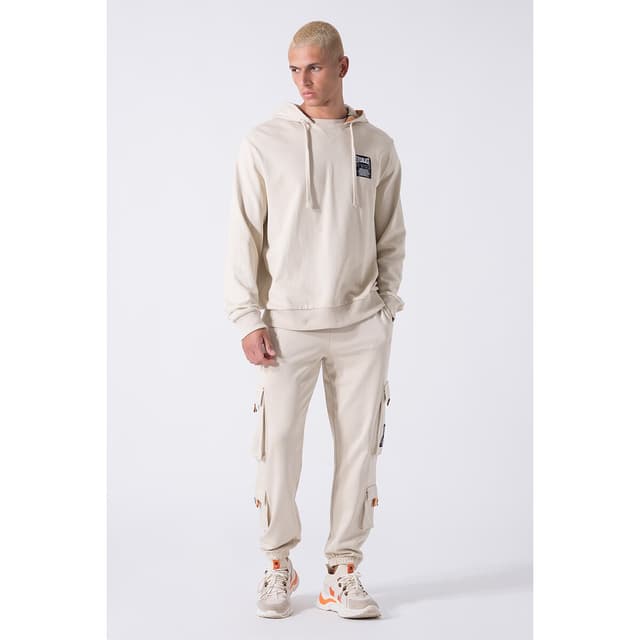 Detalle 2 de Everlast Sudadera hombre capucha cinta tricolor