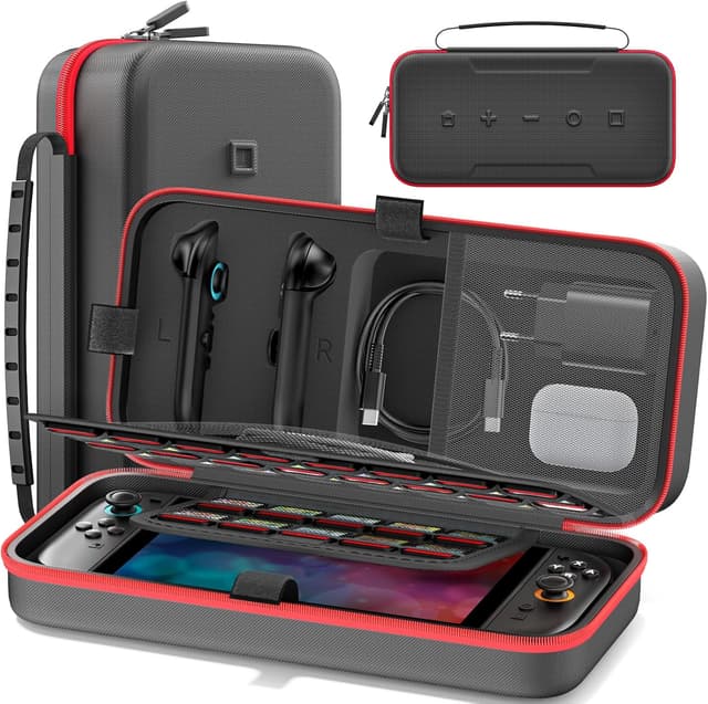 Detalle de Tokluck Funda transporte Switch 26 ranuras 🔴