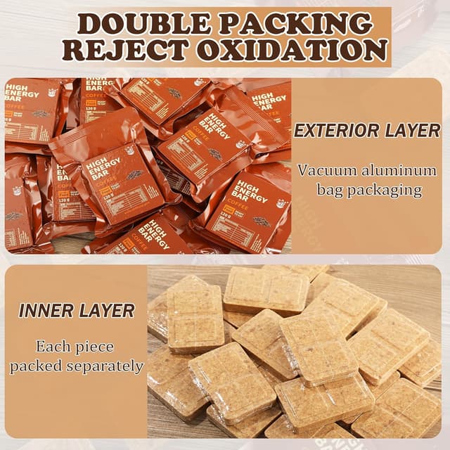 Thumbnail 4 de Barres de ration d'urgence café – Lot de 12