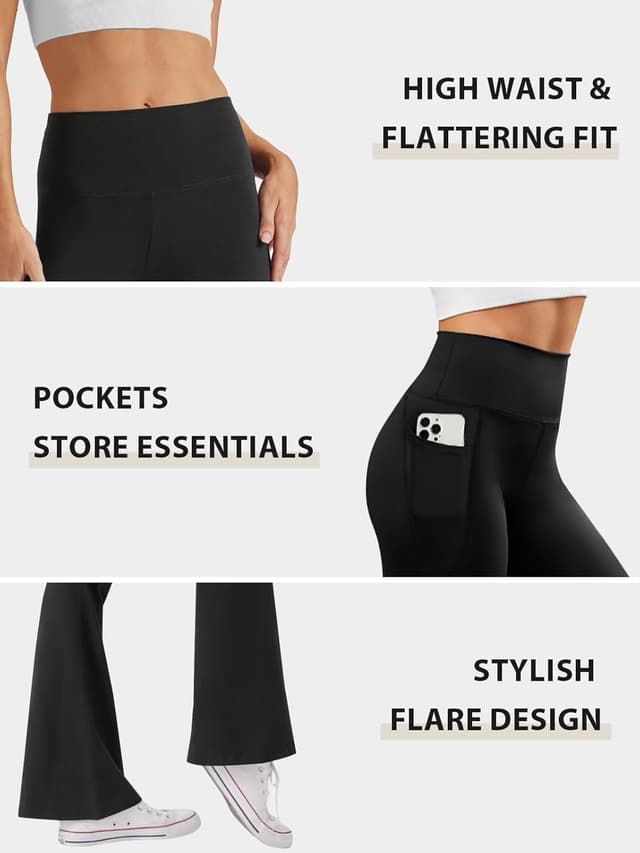 Thumbnail 5 de Glacspyg Yogahose Damen High Waist mit Taschen