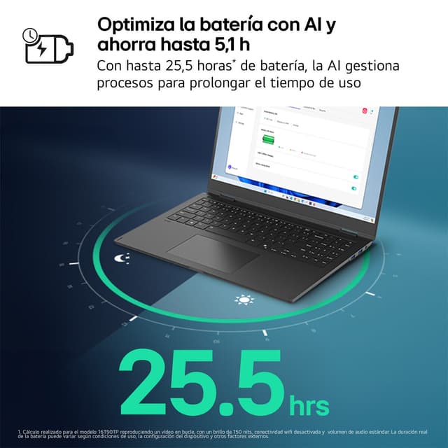 Thumbnail 3 de LG gram pro 16Z90TS-G, portátil ultraligero con AI