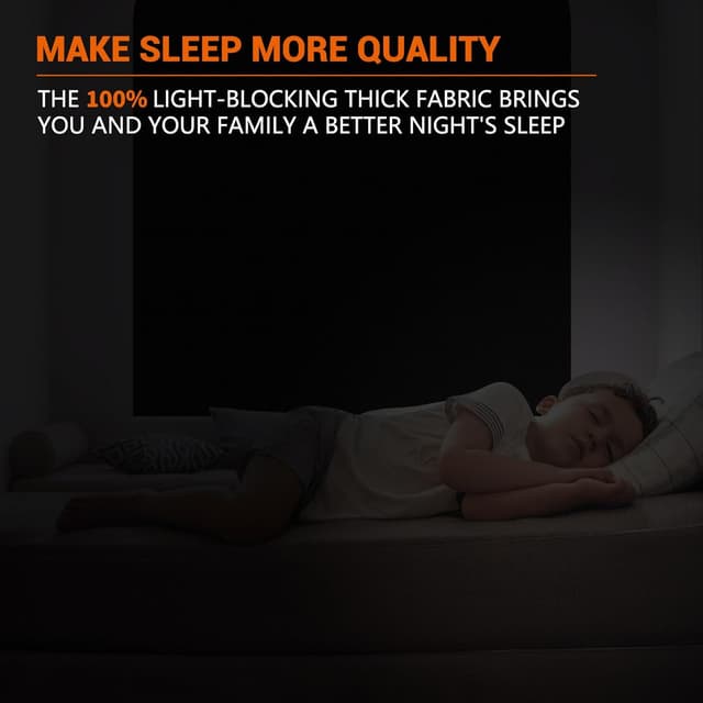 Thumbnail 5 de MOCOBO Temporary Blackout Blinds 300x145cm