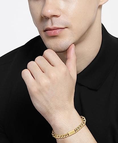 Detalle de BOSS 1580403M Pulsera cadena oro amarillo ⛓
