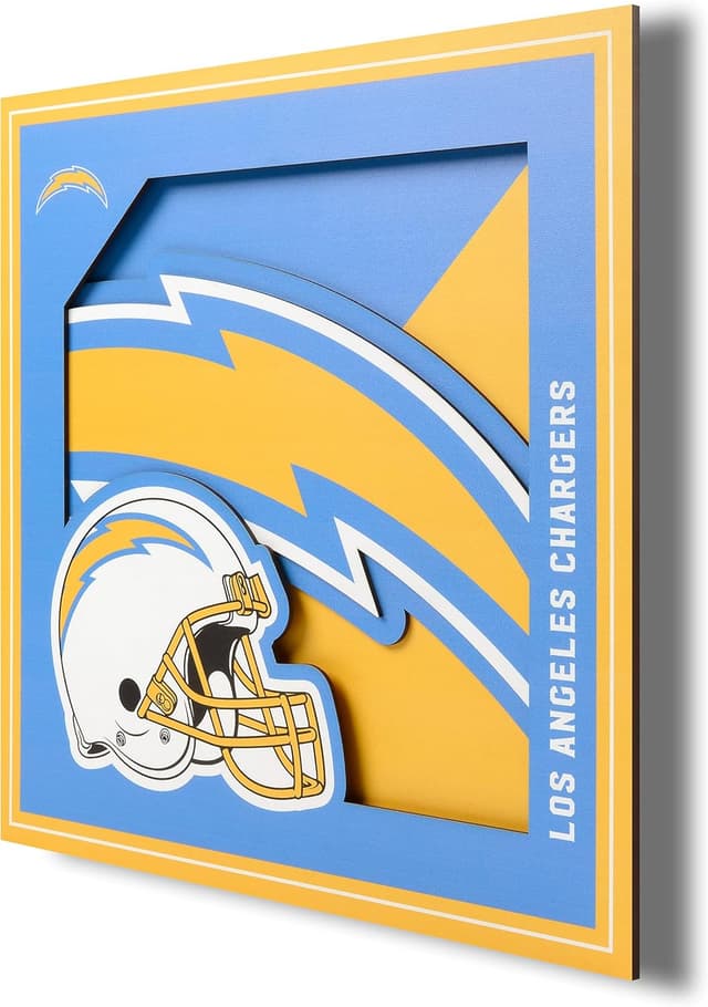 Detalle de YouTheFan NFL Officially-Licensed 3D Logo Series Wall Art (12” x 12”)