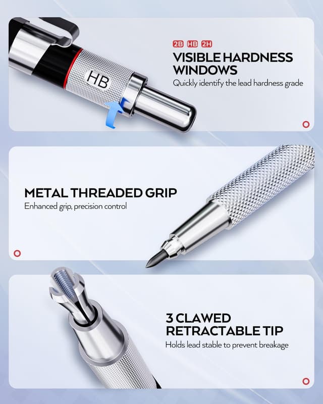 Detalle 2 de Nicpro Portamine 6 pezzi 4 misure ✏