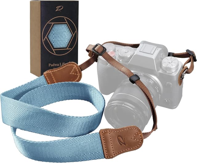 Detalle de Padwa Light Blue Camera Strap 1.5in