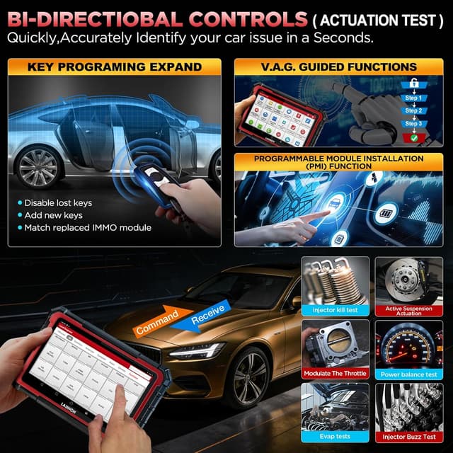 Detalle 2 de LAUNCH X431 Pro Elite OBD2 Diagnostic Tool (Bi-Directional, ECU Coding & 38+ Service Functions)