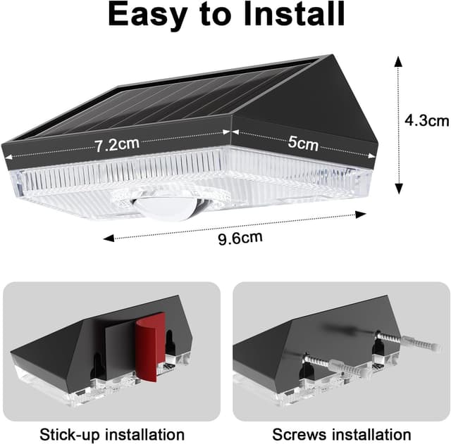 Thumbnail 6 de ELLASAY Solar Fence Lights Outdoor Garden (6-pack) with 10 Colour Modes, IP65 Waterproof