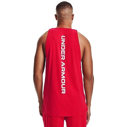 Detalle 2 de Under Armour UA Baseline Tank Rojo para Baloncesto