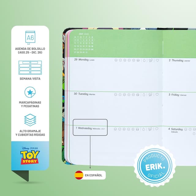 Detalle 2 de Grupo Erik Agenda 2026 Semana Vista A6 17 meses