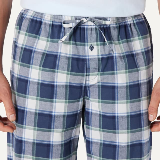 Detalle 2 de Herren-Pyjama-Hose aus Baumwoll-Stretch-Popeline (Amazon Essentials) – Relaxed Fit mit Kordelzug