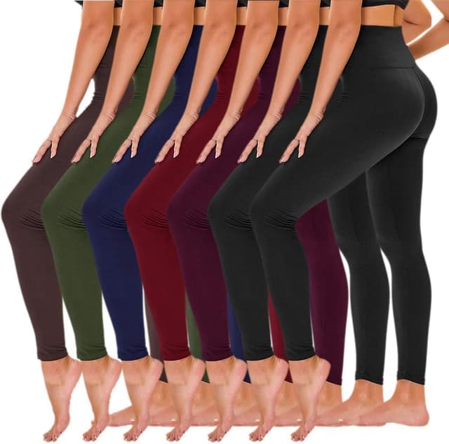 Detalle de TNNZEET 7 Pack High-Waisted Leggings for Women