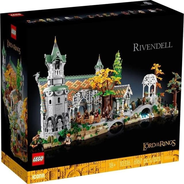 Detalle de LEGO Icons 10316 Rivendell, 6.167 piezas 🧩