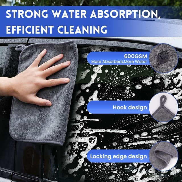 Detalle de flintronic Kit pulizia auto in microfibra 600