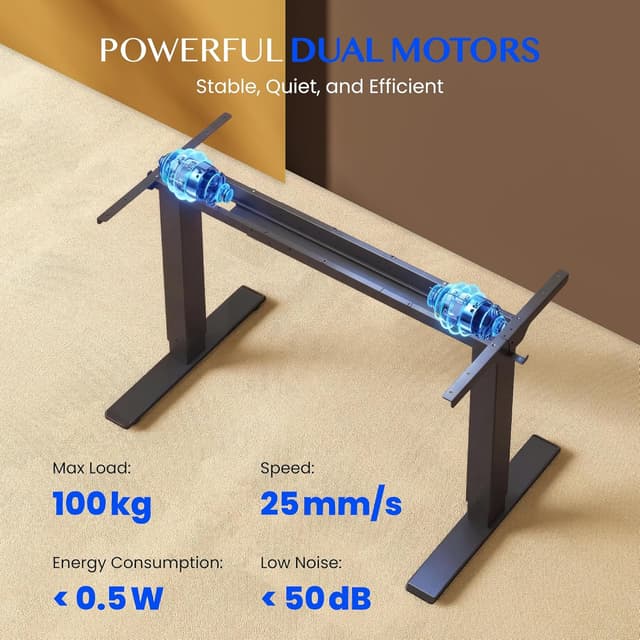 Thumbnail 6 de FLEXISPOT scrivania regolabile in altezza 180x80 cm con 2 motori e memoria altezza