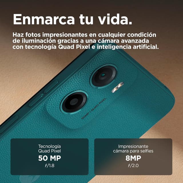 Detalle de Moto G05 24GB 256GB Azul con Cámara 50 MP y Batería 5200 mAh 🚀