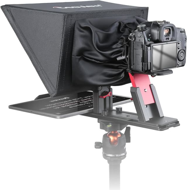 Detalle 2 de Desview T12S Teleprompter aus Aluminiumlegierung mit 12,9-Zoll-Display und Fernbedienung