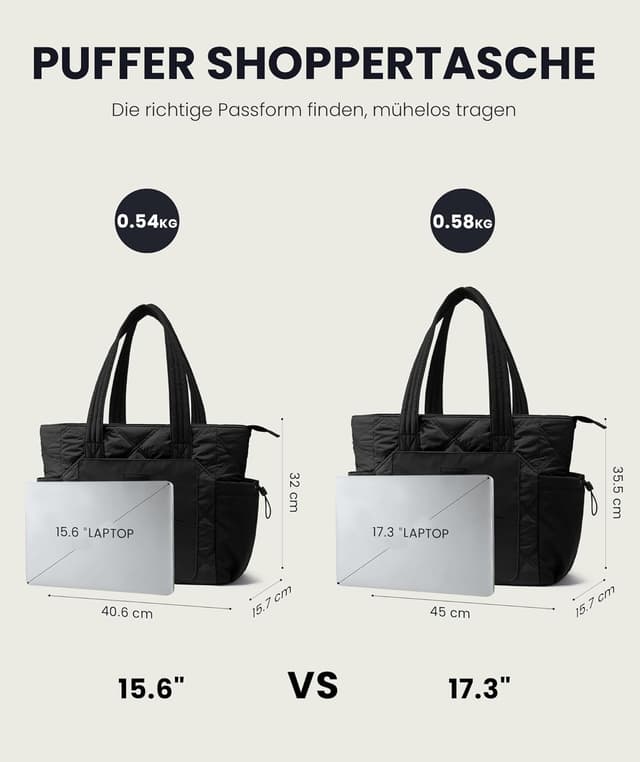 Thumbnail 4 de LOVEVOOK Shopper Tasche Damen Groß 15,6 Zoll