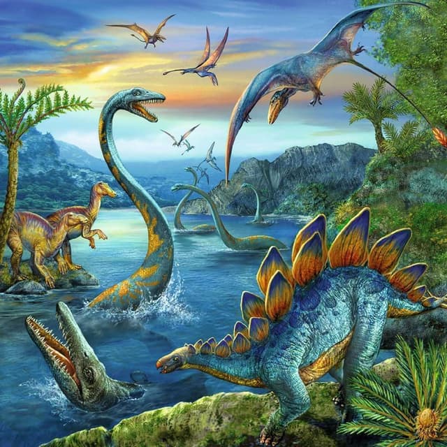 Thumbnail 2 de Ravensburger Puzzle 3x49 “Dinosauri” per bambini (dai 5 anni), 18x18 cm