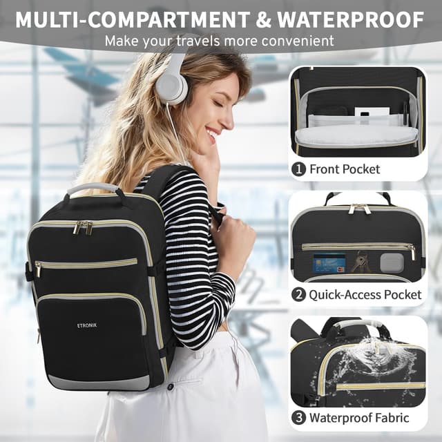 Detalle 1 de ETRONIK Ryanair cabin bag 40x30x20, 24L