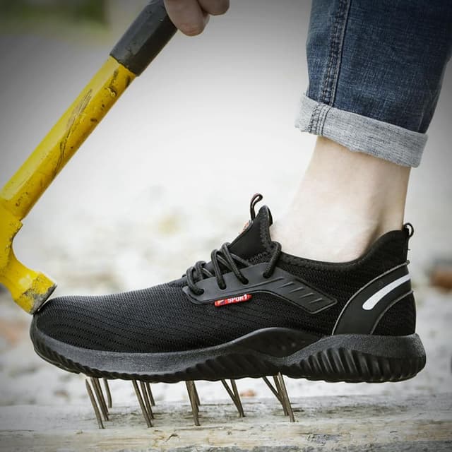 Detalle de todaysunny Work Shoes for Men & Women with anti-shock toe cap and Kevlar midsole