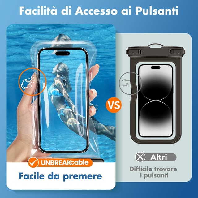 Detalle 2 de Custodia impermeabile IPX8 30 m per smartphone