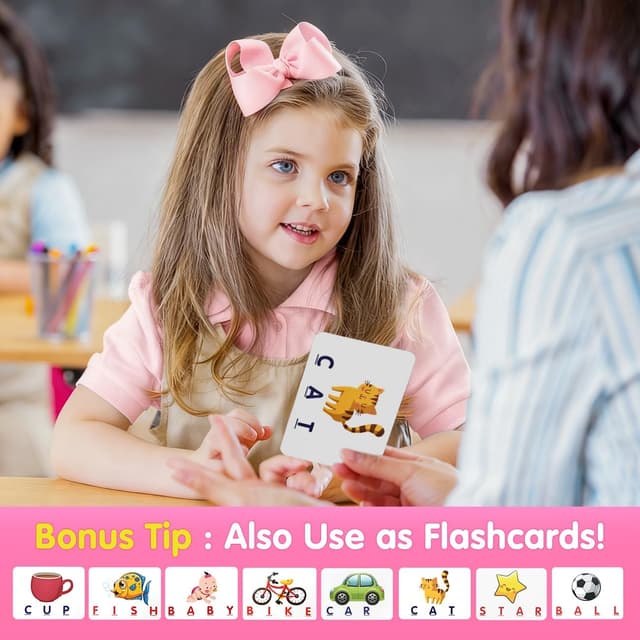 Detalle de HahaGift Spelling and Reading Toy 30 cards