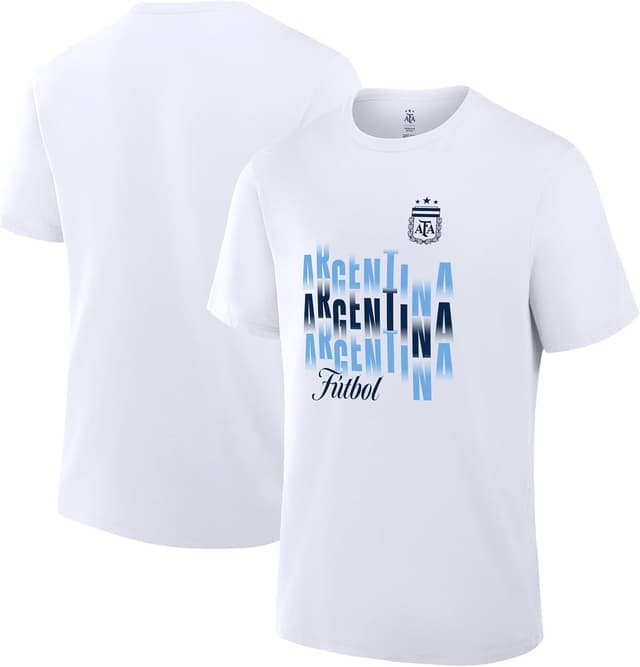 Detalle 2 de Icon Sports Officially Licensed Argentina Football Association Cotton T-Shirt (Unisex)