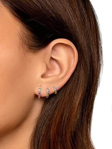 Detalle de SINGULARU Pendientes Aro Colors 13 mm