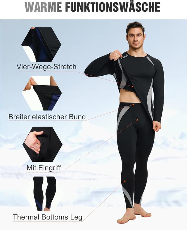 Thumbnail 3 de YESWEL Thermounterwäsche Herren M–2XL