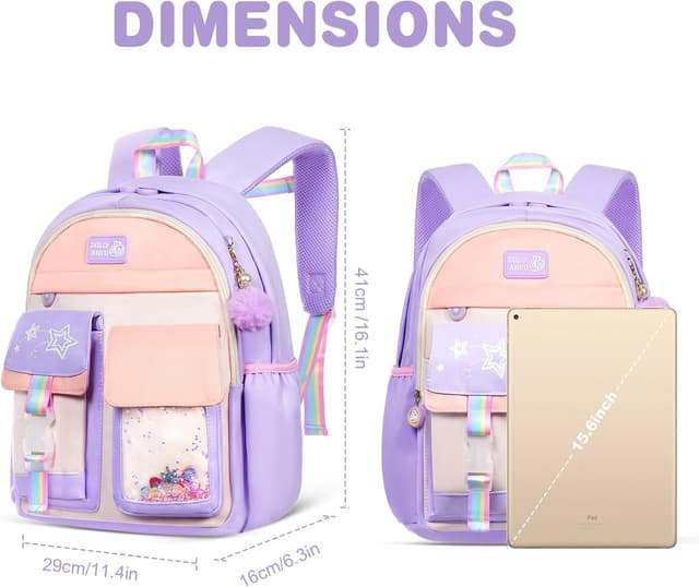 Detalle de Aucuu Sac à dos enfant 19 L pour l’école maternelle et primaire
