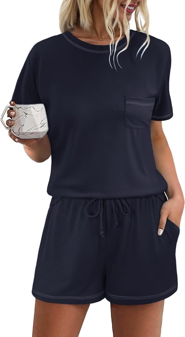 Imagen de Bresdk Pigiama da Donna Due Pezzi 95% Cotone en OfertitasTOP