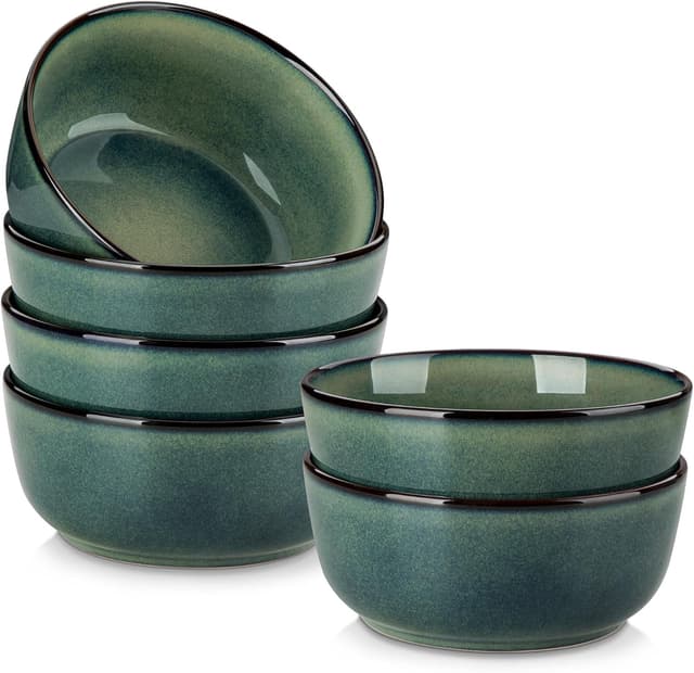 Detalle de vancasso STARRY 780 ml Suppenschalen-Set (6-teilig) – Müslischalen aus Steingut/Porzellan-Keramik für Ramen, Pasta, Salat & Dessert