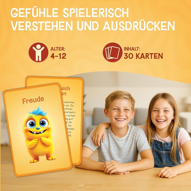 Detalle 2 de LIKARTO Gefühlskarten 30 Stück 🎴