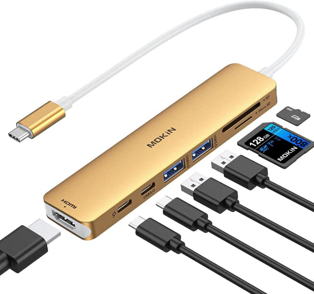 Imagen de MOKiN 7‑in‑1 USB‑C Hub with 100W PD and HDMI 🔌 en OfertitasTOP