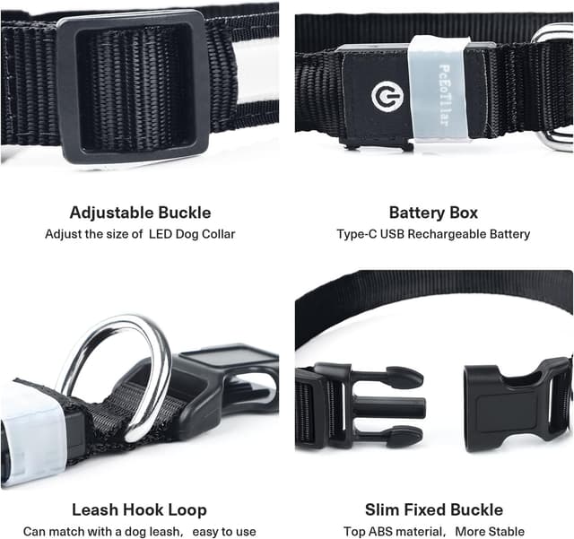 Thumbnail 4 de PcEoTllar Collar Luz para Perro recargable 11 h